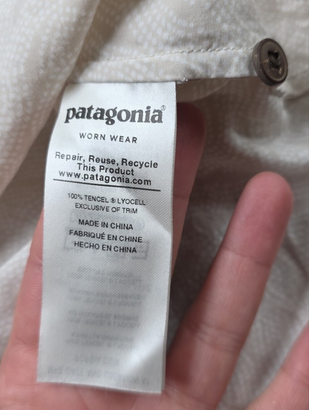 Patagonia Worn Wear Cream Tank Top - Women's Lightweight Sleeveless Shirt - Picture 3 of 3